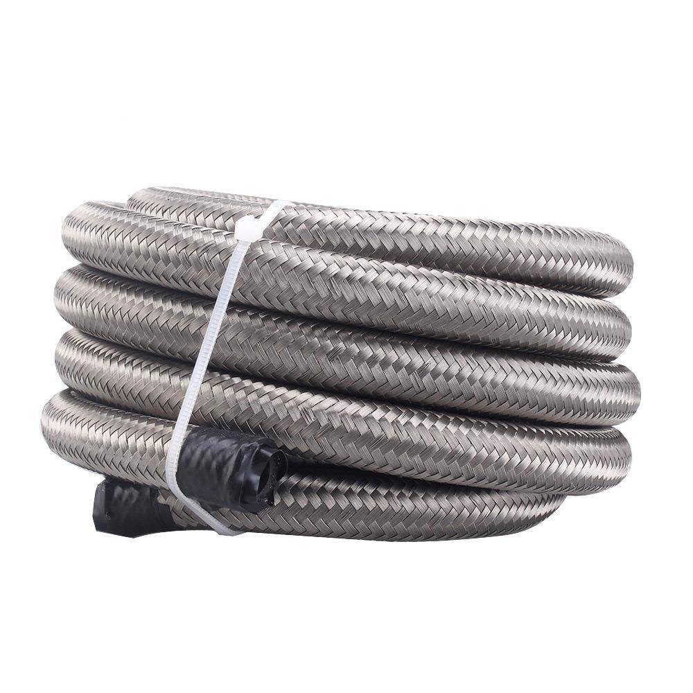 WSE/6AN燃油管头套件AN6编织接尼龙不锈钢丝油管20FT6M油管接头