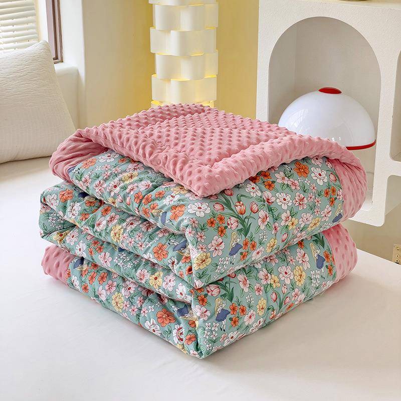 SXB棉小绒豆豆被冬被春秋被家印花保用暖厚被子子被春秋被夏被