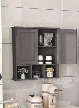 浴室壁柜卫生间巾收RUS纳约厕所置物纸柜柜厨房吊柜储物浴室简柜