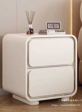 奶SGV柜型油风床卧头柜皮革免安装床头收纳家用室床头柜子小床边