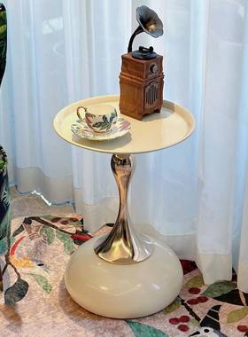 客厅意沙发茶边DEY柜侧柜几阳台置架简约创圆桌子轻奢小物边几床