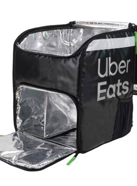 跨进爆款黑色防水箱Uber外卖箱保保温送餐VRZ箱骑手配冷藏双肩温