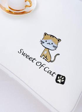 刺绣款酒店枕头枕芯家用护颈枕套装单成人丝羽绒人软枕头芯94149