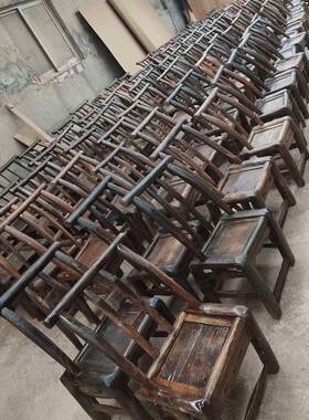 民式俗怀旧老木椅小凳子NEM老物件洗衣具背工靠椅子件复古摆收藏