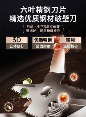 诺威斯大顿豆浆用机商早餐店用容量破无壁机打浆机大功CQE率渣免