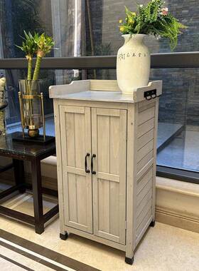 户外储柜庭院物收柜纳35260园艺工具箱室具内外小码杂物窄柜幼儿