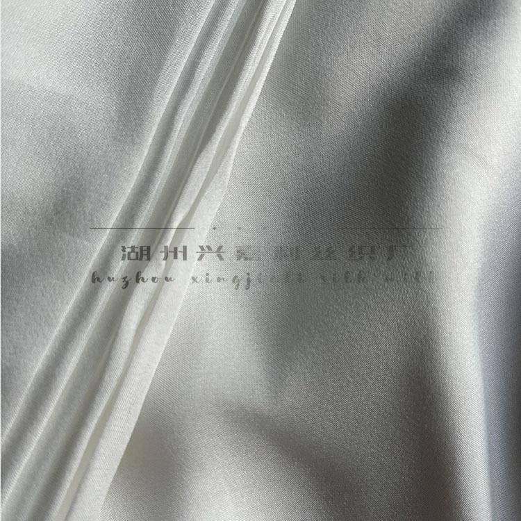 10mm真丝雪绸服装BJB真丝面料100纺蚕桑丝全真丝缎布料140门幅