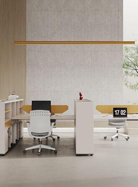 风职员公桌员工桌四人DIX位4人6人办公办简约财务桌屏卡位桌椅室