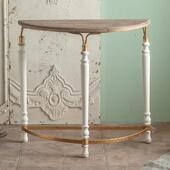 美式 饰柜半圆玄关置玄 乡村艺关桌靠台墙边柜铁复古走廊过道2388装