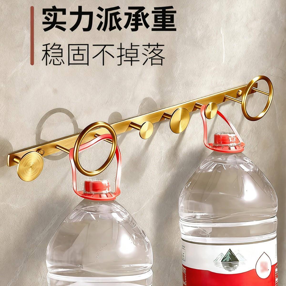 全古仿实心挂衣钩免打YJX-DF65孔入户关挂衣架卧铜室门后玄挂衣钩