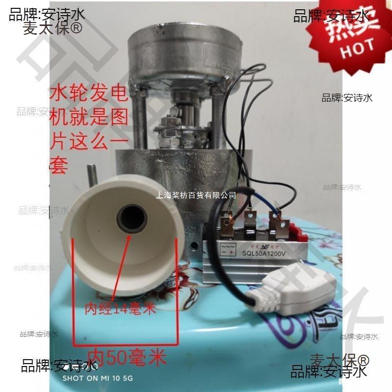 0092282瓦你水力发电机2迷0交v流充手机照明麦太保