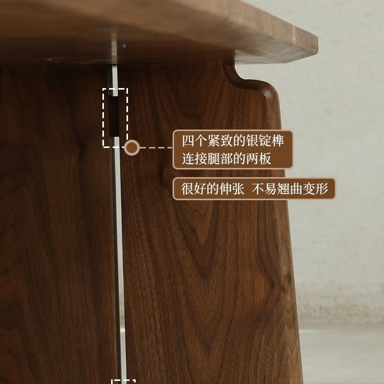 新桃中式全木茶台黑胡木约茶室茶桌椅组合VCV泡茶桌简茶实桌原木