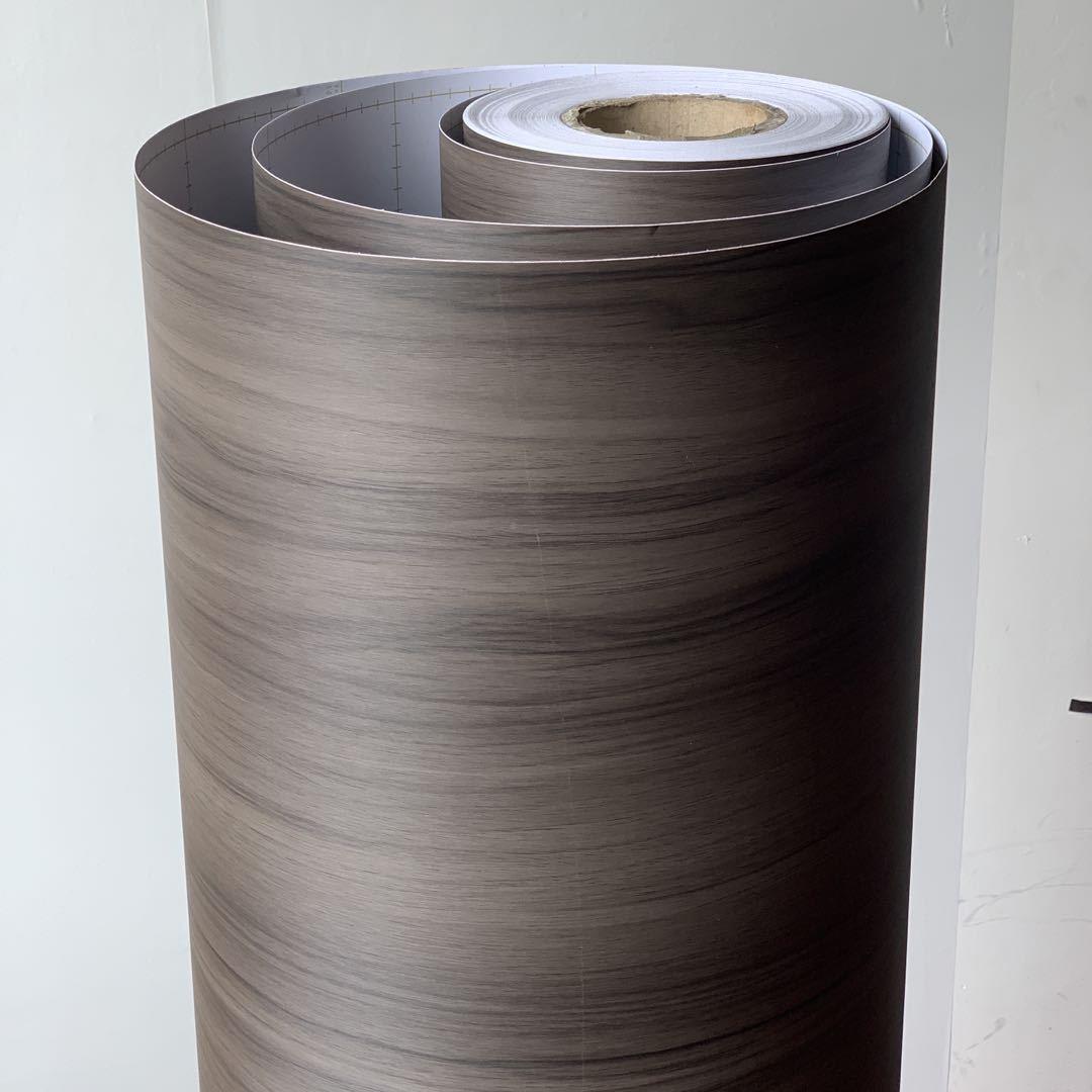 特厚带墙排展气槽灰色木PPN纹自粘纸壁展览示厅装纸饰贴膜波音软