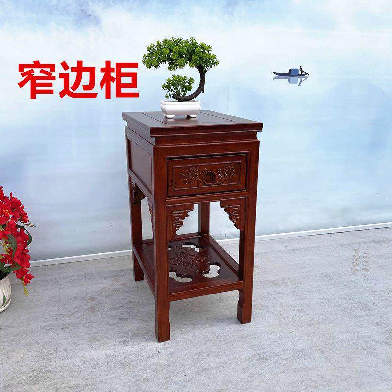 全6184四小式几方桌客厅几角侧边实木茶台新中榆木胡桃小茶几色方