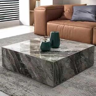 岩式 板茶机意极简LIV方形组合正轻奢网红厅家用卧客室小户型茶几