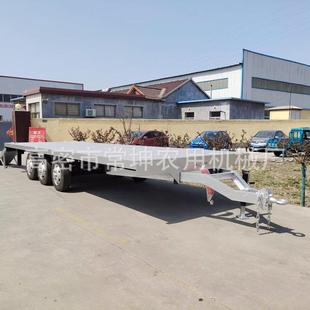 厂家制标定0吨三桥联动平板拖车多功能商用镀锌爬梯LIN车1非拖设