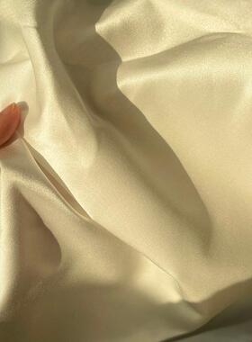 22mm丝棉缎140门幅真丝UGJ棉面料丝绸厂家销55%桑蚕丝直45面料%棉