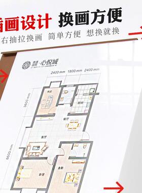 展架式地式迎水牌楼层索引导视牌立牌指引牌DYA落导向立牌宾牌广