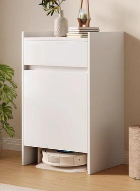 扫地机YCJ层器人物置物柜上方实木多置物架带柜门家政柜基站储柜