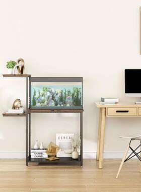简约风花鱼缸落底柜铁艺承底ABM架地多层园艺架办公区打印机文重
