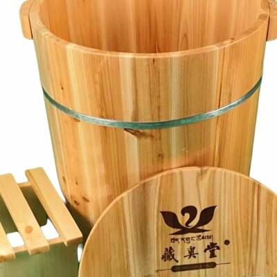 藏奥堂木桶足浴木足KPF浴盆杉洗脚盆洗脚泡脚桶桶足桶浴桶家用