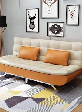 免洗科技布沙床60245出两用可折叠多功发能双人三人小户客厅公型