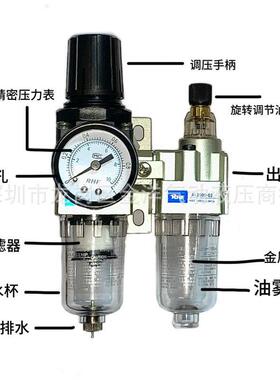RHE人物和21314A系列气源处理器油空水分离器气调压过滤油器C自动排