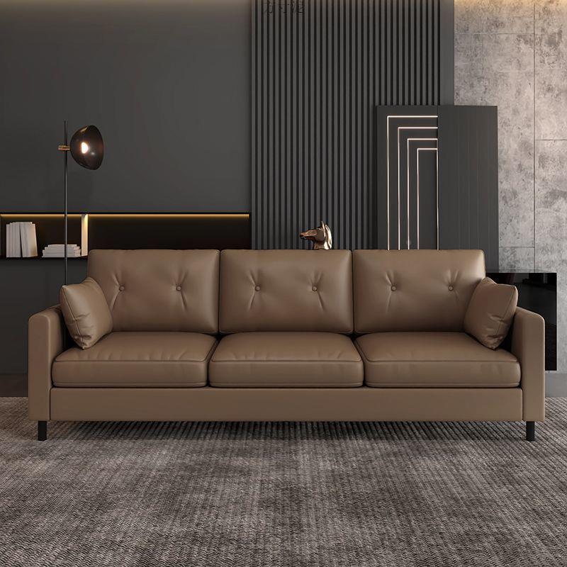 客沙发厅家用小型公寓出租房屋办公室服装店三SJD人位户黑色皮沙