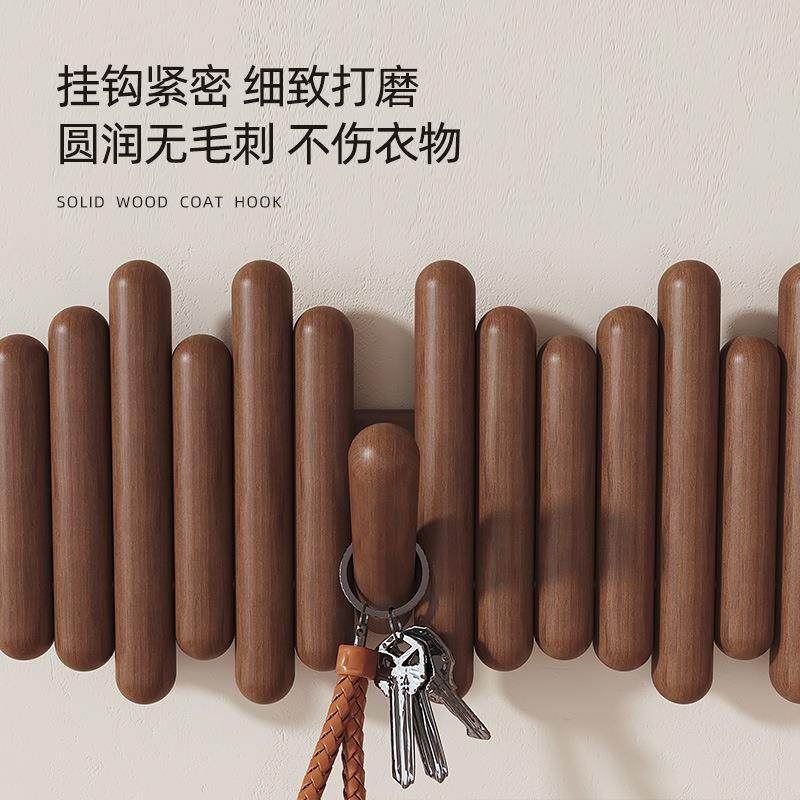 实木钢琴墙键挂衣架上壁挂入挂衣衣钩进门玄关户帽衣GZW服挂钩免