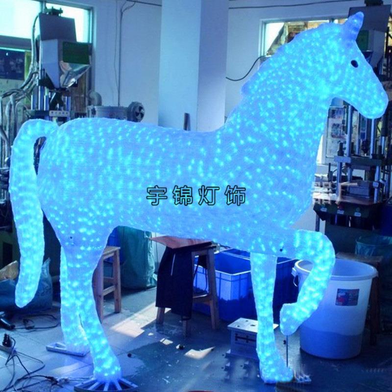 型LED马动景物术造型YJ-DJDWD灯户外园林观艺燈光节十二生肖牛造