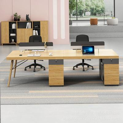 员工办4公室简约现代职员办公桌椅组合新升创职73221员桌/6/8级人意位