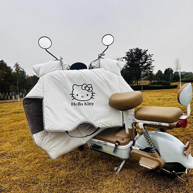 电动车挡风被新款冬季加绒加大