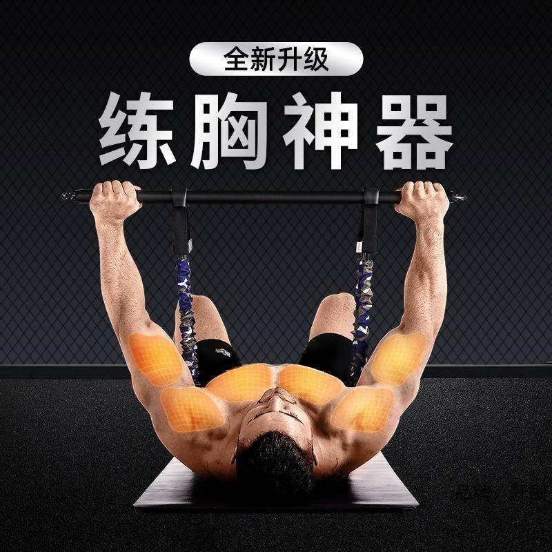 家用卧推卧推凳子哑铃胸肌训练速成器材家用健身杠铃椅弹力带