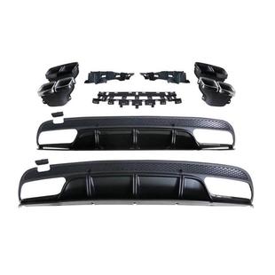 适用于AMG款 C200尾喉四出尾嘴 尾喉尾唇C43奔驰c级尾唇w205改装