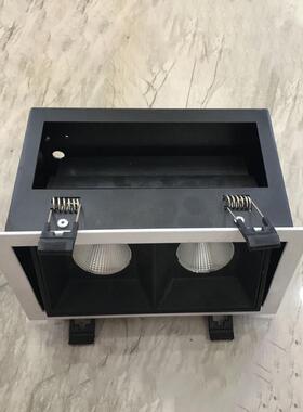 角度质保20W10暖白格栅灯三年LED双头斗胆灯可调正白30W直销W