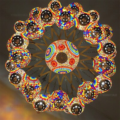 新疆餐厅吊灯土耳其复古异域民族风别墅酒店民宿酒吧会所手工吊灯