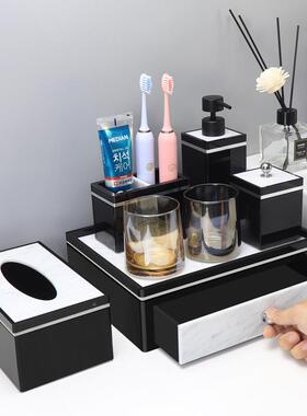 字派卫FYR生间置宝物架收纳架酒店盘收纳托盒免打孔浴室桌收面纳