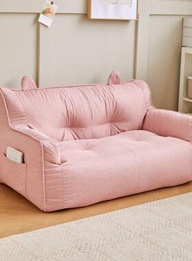 懒人沙发榻榻米单TUD双人睡出租屋房间阳台网卧室红地上小沙发可