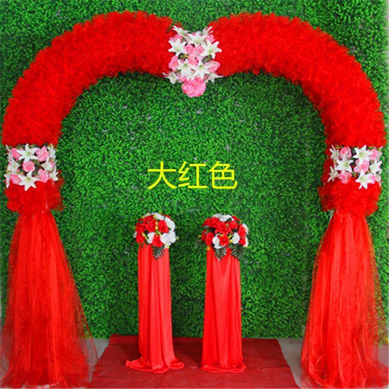 绢花拱门婚道具婚庆拱门成动品花庆门开TB177641业庆活婚礼拱门颜