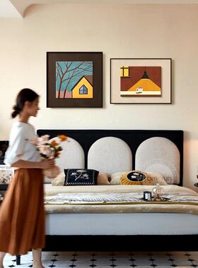 中古风餐厅装饰画法式古卧室间饭两联壁复20241216房画美拉德餐桌