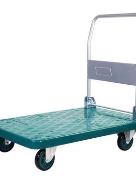 连卡德微LH300P-D静音手推车平板车搬折运Ldi拉nkin绿色叠把手车