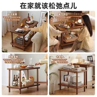 床侧纳头小子双层沙发旁边桌无品牌/的边几茶几边收置物架阳台小