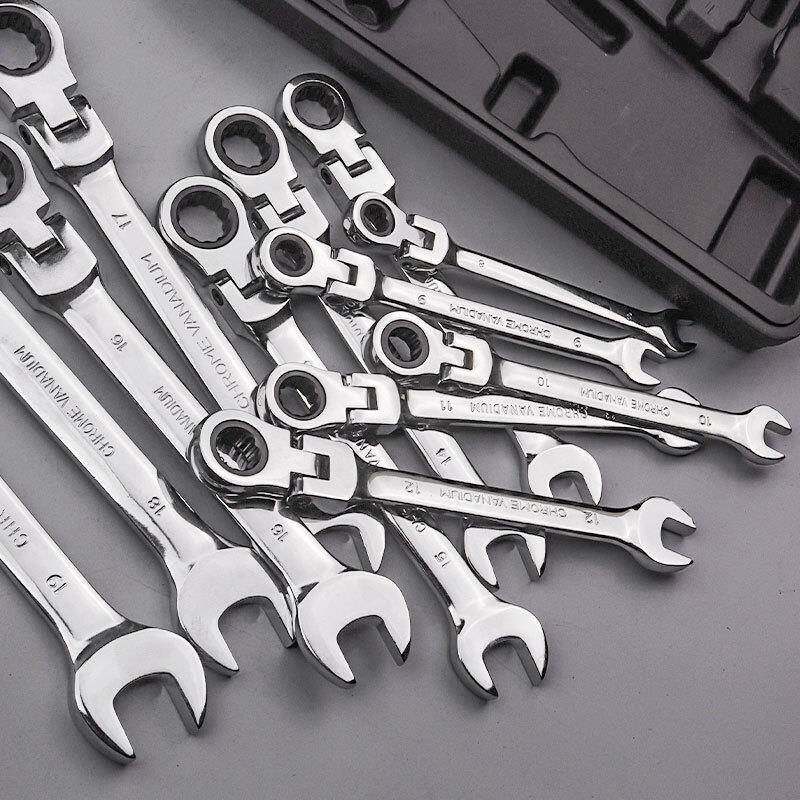 家销厂售工具7套2齿12PC6定-32mm固活动头套装12件ATI棘轮扳手