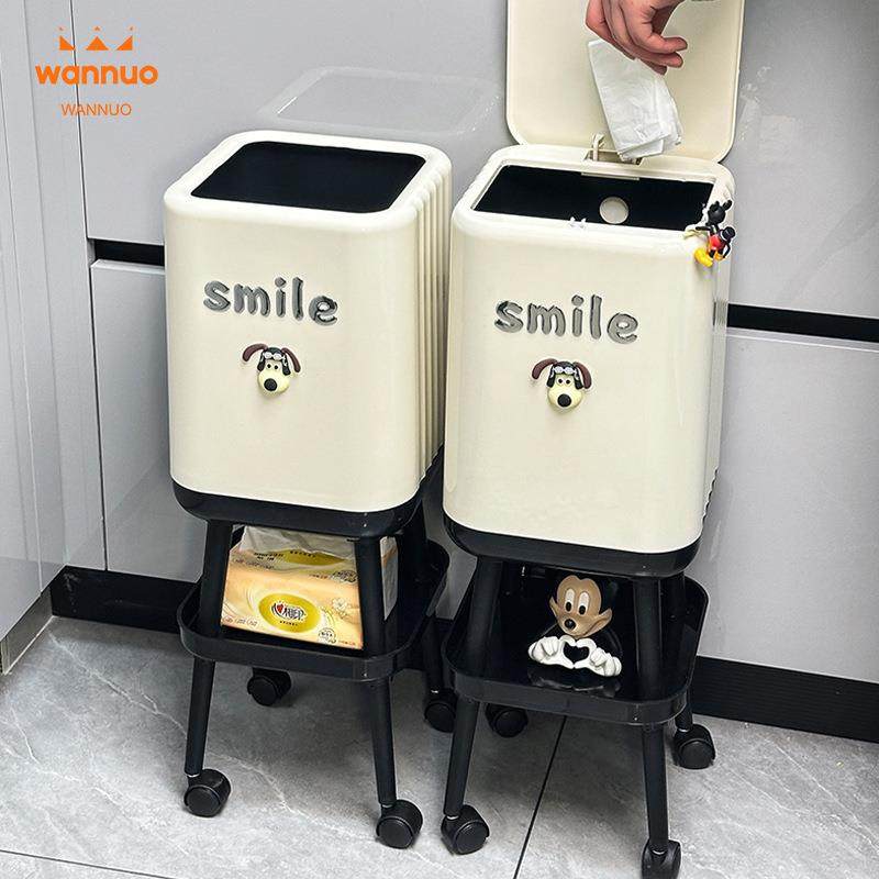 免通弯腰纸垃圾桶家用高颜值轻奢客5A37YNGh厅卧室厕厨房卡可爱卫