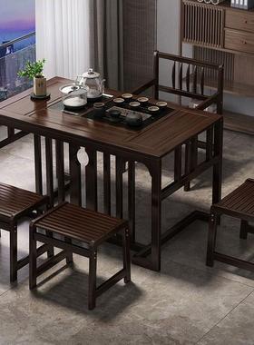 桌阳台JHJ茶几家用茶客厅小桌子小户型椅组合中新式茶台泡装茶套