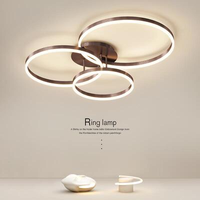 全客厅主灯2025新款圆环灯具现代简约合大气卧室80952吸顶灯组屋