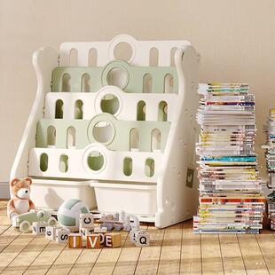 哈比宝树儿童书架宝绘架本架置幼儿园物架小孩玩具收无品牌/纳书柜家用