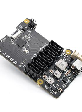 树莓派5专用PIe转端口SA5TA展板pi5支持5个SA扩TCAHIK3.0设备X100