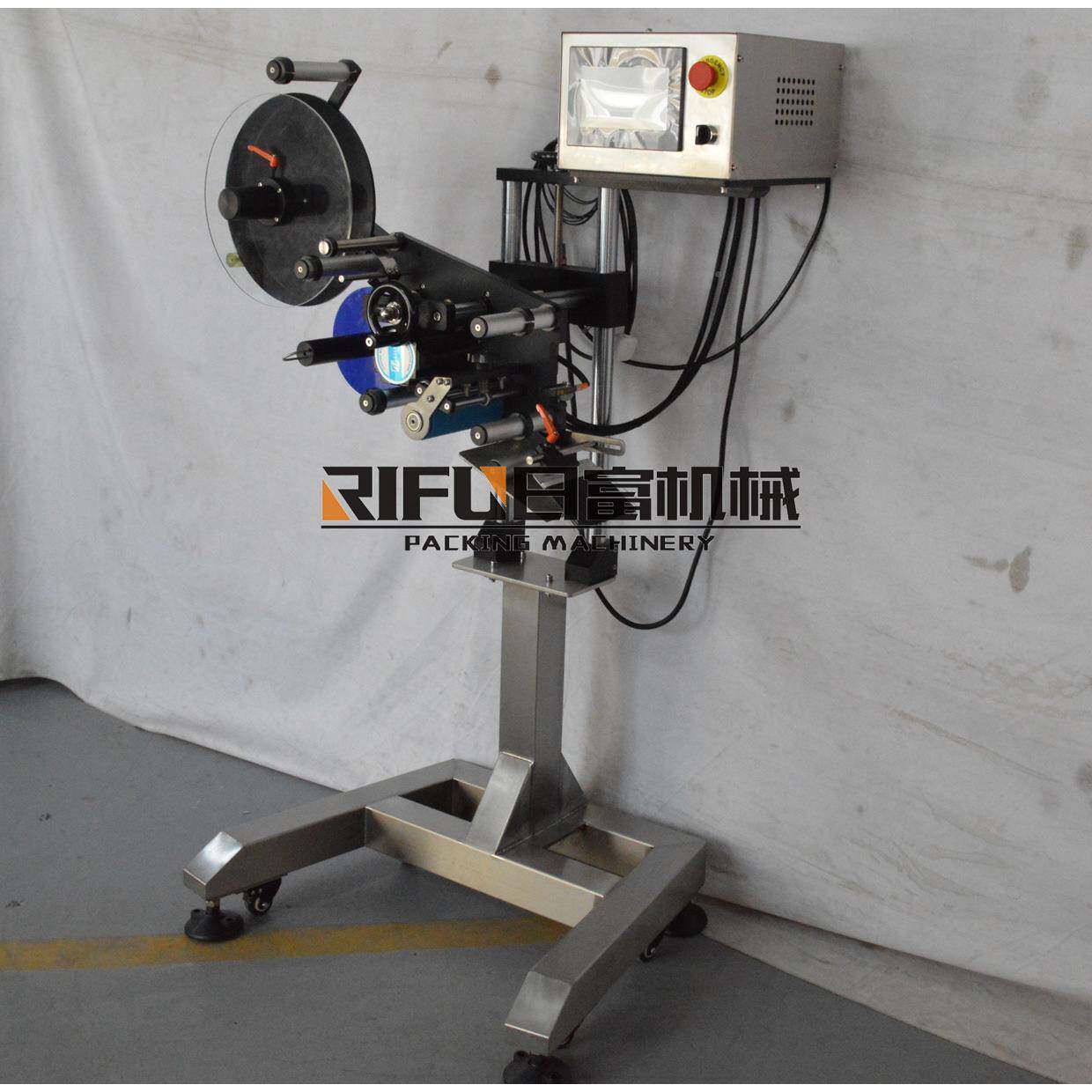 动平面贴标机盒子顶自贴标部机RF-MT260袋子标签机不干胶标机贴广