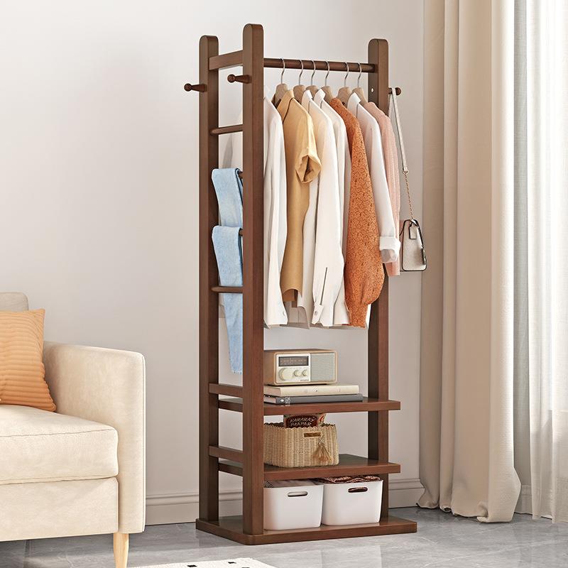 实木BBGDS54衣架家用网红室内台小挂型立式挂帽衣服架子卧室落地
